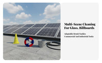 Replaceable Solar Panel Cleaning Brush Scratch-Clear Electric Solar Panel Cleaning Brush Resistant Electric Scrubber Replacement Head Easy Installation for Professional Cleaners, Maintenance Workers, Homeowners