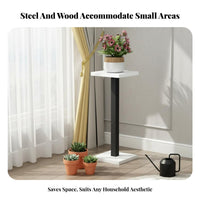 Single Pot Pedestal Stand Floor-Standing Home Decor Space-Saving for Living Room