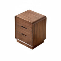 Modern Design 3-Drawer Nightstand Sturdy Frame 3-Drawer Storage Cabinet Multi-Functional Bedside Table Integrated Handles for Homeowners, Parents, Students, Office, Living Room, Hallway, Closet