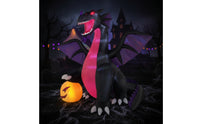 Inflatable Dragon with Pumpkin Giant Halloween Inflatable Dragon for Lawn