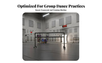Portable Double Dance Bar Stable Base Portable Dance Bar Non-Slip Feet Freestanding Dance Bar for Adults, Beginners, Gym