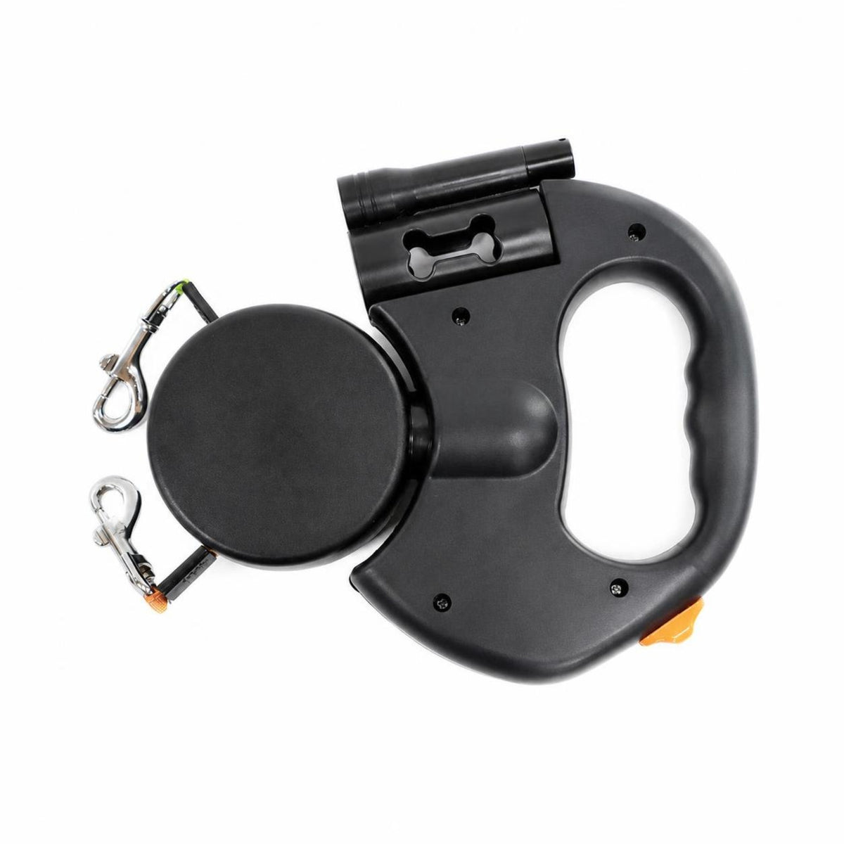 Retractable Dog Leash with Dual Heads Comfortable Retractable Dog Leash Lightweight Compact for Daily Walks, Outdoor Training