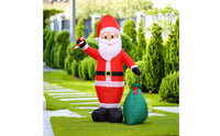 Giant Inflatable Santa with Gift Sack Large Inflatable Santa Santa Festive for Homeowners