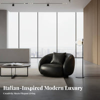 Curved Settee Italian Design Sofa distinctive Form Commercial Seating for Interior Designers, Office Managers, Reception Area, salon, Bedroom