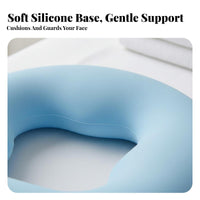 Silicone Face down Pillow Skin-Friendly Beauty Bed Face Cradle Non-Slip for Spas