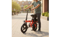 Folding Electric Bike Lightweight Portable Electric Foldable Bike New Official Standard Portable City Cyclist Electric Two-Wheeler for Adults