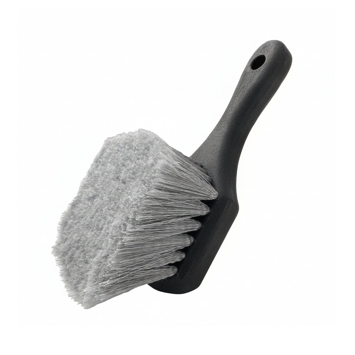Chemical-Resistant Car Cleaning Brush with Short Handle Gentle Wheel Brush with Short Handle Non-Slip Compact