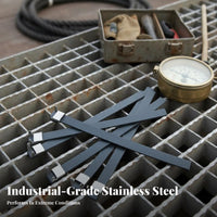 L-Shaped Aquatic Wire Strap Plastic Coated Stainless Steel Tie Automatic-Locking Steel Wire Tie Rustproof