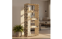 Iron Bookshelf Simple Design Storage Rack Floor Standing Open Shelf for Home Organizing