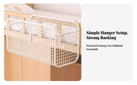 Bunk Bed Wire Basket Space Saving Hook-on Wire Basket Strong Load-Bearing for RV