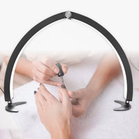 Half Shadowed Arch Lamp Lash Light Professional Arch Lamp with Flat Base for Estheticians, Makeup Vanity, Tattoo Studio