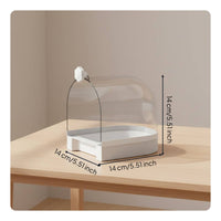 Easy to Clean External Bird Bath No Leak Bird Bathing Tub Allall-Purpose Pet Supply Multi-Use for Parrots, Small Birds
