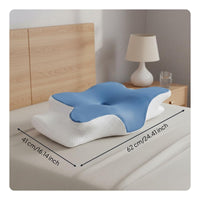 Supports Multiple Sleep Positions Butterfly Cervical Pillow Skin-Friendly Material Butterfly Shaped Neck Pillow Armrest Cutouts for Back Sleepers