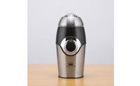Compact Electric Dry Grinder Stainless Steel Grinder with Clear Lid Lightweight Appliance Countertop for Coffee Lovers, Home Cooks, Kitchen