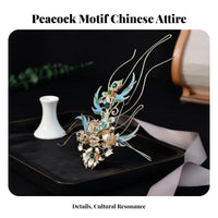 Peacock Hair Adornment Set Classical Design Traditional Chinese Attire Headpiece Set Traditional Chinese Attire Hair Jewelry