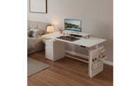 Twin Engine System Solid Wood Sit Stand Desk Quiet Operation Electric Standing Desk Spacious Desktop Height Adjustable Workstation Rounded Corners for Study Room