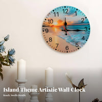 Silent Movement Round Wall Clock Non-Ticking Round Decorative Clock Battery Operated for Homeowners, Gift Shoppers, Bedroom, Kitchen, Office