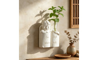 Sculptural Angel Wall Vase Lightweight Angel Sculpture with Glass Vase Space-Saving Hydroponic Planter Indoor for Entryways