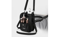 Makeup Organizer Bag Portable Cosmetic Organizer with Clear Panel Transparent Case for on-Set