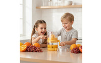 Compact Manual Juicer with Dust Cover Countertop Hand-Crank Juicer for Kitchen, Home, Small Areas
