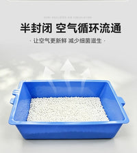 Open Cat Litter Box with Sifting Screen