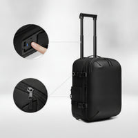 Trolley Backpack Wheeled Backpack Expandable for Business Journeyers, Commuters, Daily Commute