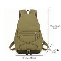 Compact Outdoor Backpack Lightweight Backpack with Elastic Cord Versatile Daypack Casual for Commuting