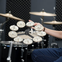 hatHat Bell with Clamp Mount Compact Drum Cymbals Bell Metal Percussion Accessory for Drummers