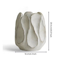 Tabletop Vase Matte Sculptural Vase Textured Flower Holder for Decorators, Simplicity Seekers