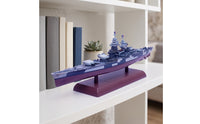 Diecast Metal Battleship Model Detailed Battleship Model with Display Base Realistic Classic for History Buffs