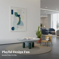 Kids Table and Chair Set Child Design Children's Art and Craft Desk Rounded Edges Wooden Play Table Set for Young Children, Daycare, Classroom