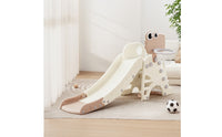 Foldable Slide with Basketball Hoop Adjustable Toddler Slide Plastic Playset Long-Lasting for Toddlers, Kids