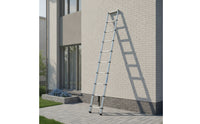 Telescopic Telescoping Extension Ladder Extendable Collapsible Ladder Portable Space-Saving for Homeowners, Diyers, Home Maintenance, Loft Access, Rv Travel