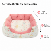 Pet bed set of 3, fluffy pillow for small to large pets, pet basket sofa 50-60cm, cuddly