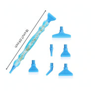 Threaded Diamond Painting Pen with Interchangeable Heads Ergonomic Diamond Painting Pen Comfortable Craft Tools Easy-Grip for Hobbyists