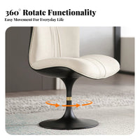Italian and fashion rotating Dining Chair Light Luxury Household Furniture Minimalist Design Padded Armchair Fully Upholstered for Restaurant Owners, Interior Designers, Office Workers, Kitchen, Coffee Shop, Living Room, Lounge