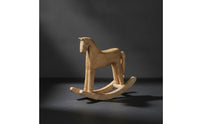Wooden Rocking Horse Decorative Rocking Horse Figurine Vintage Evocative Decoration for Collectors, Shelf