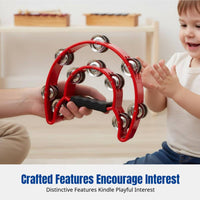Plastic Double-Tier Hand Percussion Instrument, Orff Music, Parent-Child, Multi-Color