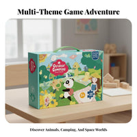 Intelligence Development Themed Cartoon Jigsaw Giftable Packaging Large Piece Jigsaw Set Problem-Solving Skills for Children 3+, Preschool