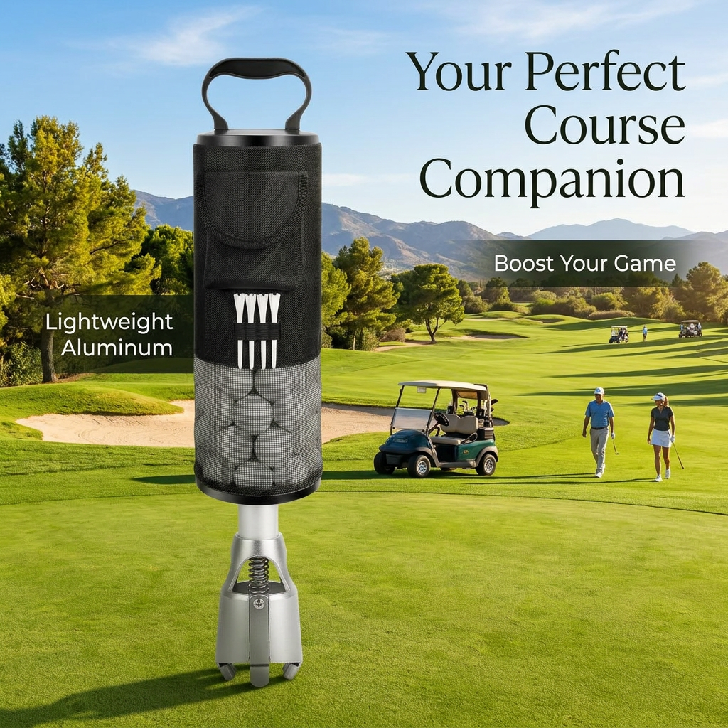 Golf Ball Retriever, Aluminum Golf Ball Retriever Bag, Telescopic Golf Ball Retriever, Golf Ball Pickup Tool Aluminum, Golf Ball Retriever 70 Balls