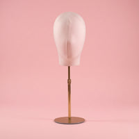 Mannequin Head with Stand Adjustable Head Form with Stand textileCovered for Boutique Owners, Milliners, Window Displays, Studios