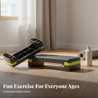 Non-Slip Surface Fitness Step Board Balance Training Rhythmic Step Platform Versatile Aerobic Stepper Compact Storage for Children, Beginners, Home Use