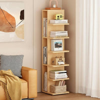 Floor-Standing Narrow Multi-Tier Shelf Space-Saving shelving unit Slim Design shelving unit Multifunctional for Students, Apartment Dwellers, Homeowners, Living Room, Bedroom, Hallway, Corner