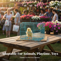 50 Pieces Portable Hand-Held Chick crate Stackable fowl carrier Lightweight creature Transporter Ventilated Design for Stall Vendors, Pet Owners, Farmers, Transportation, Farm, and marketplace