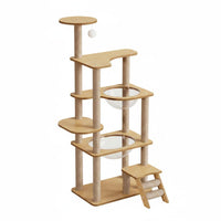 Large Cat Climbing Tree resistant Sisal Scratching Column Structure Double Tunnel Furry Friend Accessory
