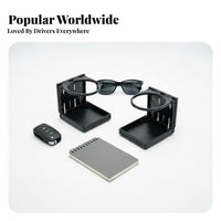 Foldable Car Cup Holder Folding Design Additional Car Drink Holder Space Saving Foldable Beverage Rack for Truckers, RV Owners, Truck, Boat