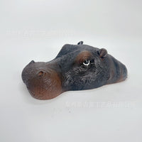 Floating Hippo Head Decoration for Pond