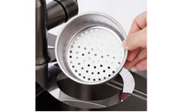 Wet-Dry Separation Swan Sink Strainer Basket Space Saving Swan Drain Basket Easy to Clean Stainless Steel Sink Colander Multi-Purpose