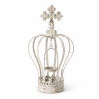 Candle Holder Regal Candle Holder with Crested Outline Rustic Decoration for Wedding