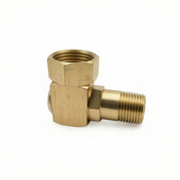 Brass Hose Reel Adapter Sturdy Hose Reel Replacement Fitting Rustproof Swivel Elbow Connector for Watering